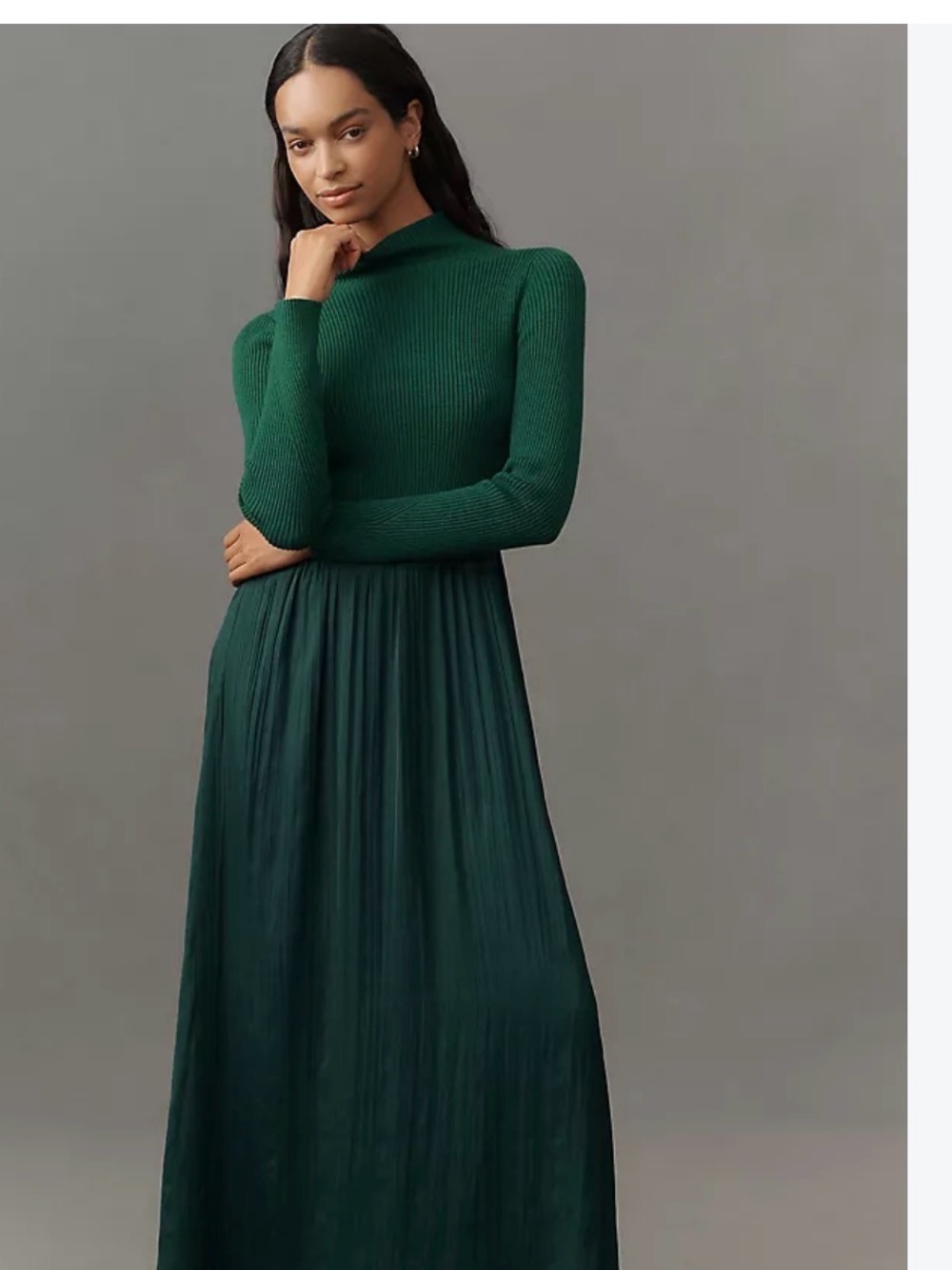 Anthropologie - The Thea Long-Sleeve Twofer maxi